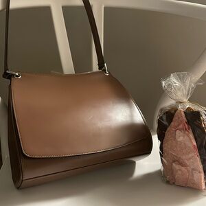 Vintage Bally Abrasivato Bag in Walnut